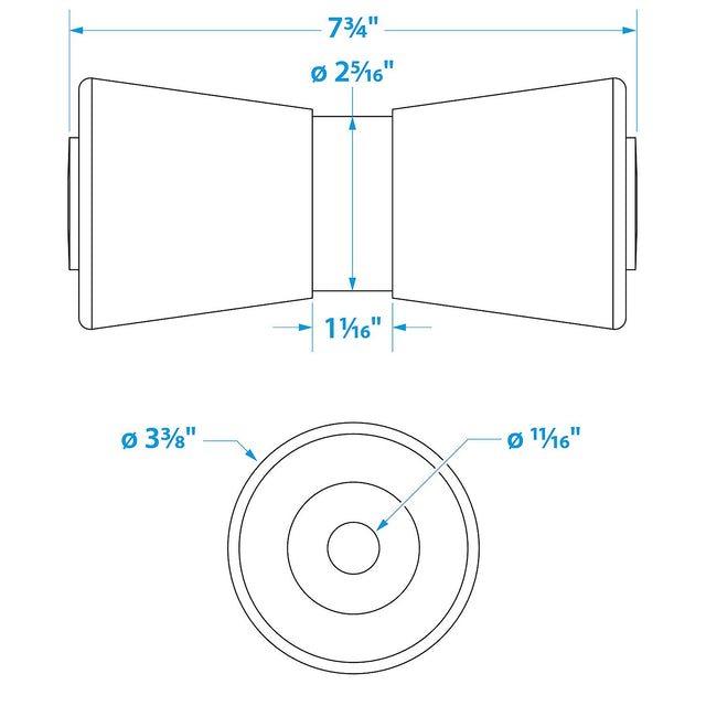 Heavy Duty Keel Roler-8 -5/8 Id(Bulk)