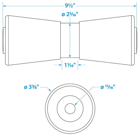 Heavy Duty Keel Roller10 -5/8 Id(Bulk