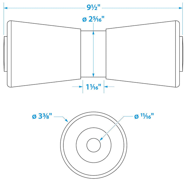 Heavy Duty Keel Roller10 -5/8 Id(Bulk