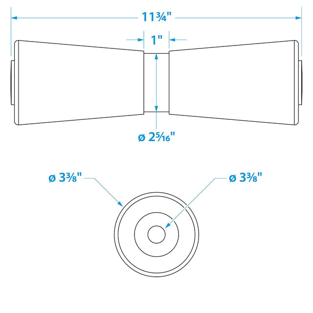 Heavy Duty Keel Roler-12 -5/8 Id(Bulk