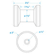 Spool Roller-4 -1/2 Id(Bulk)