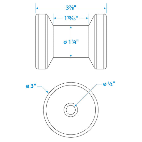 Spool Roller-4 -1/2 Id(Bulk)