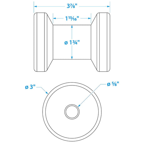 Spool Roller 4-5/8