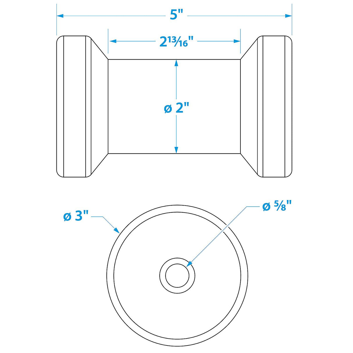 Spool Roller-5 -5/8 Id(Bulk)