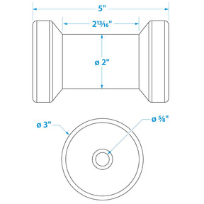 Spool Roller-5 -5/8 Id(Bulk)