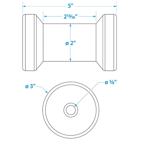 Spool Roller-5 -5/8 Id(Bulk)