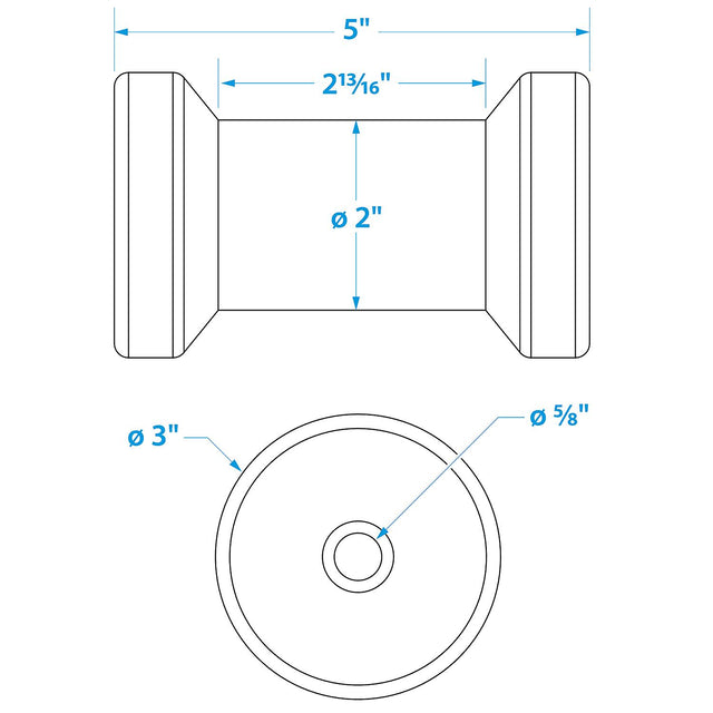 Spool Roller-5 -5/8 Id(Bulk)