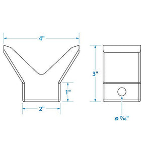 Bow Stop-2 X2 -3/8 I.D.(Bulk)