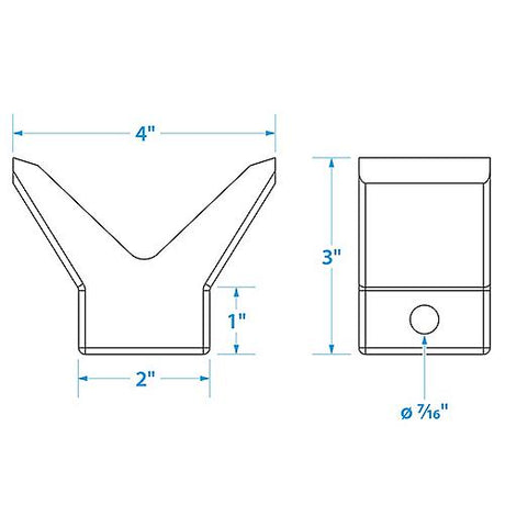 Bow Stop-2 X2 -3/8 I.D.(Bulk)