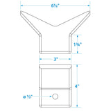 Bow Stop-3 X3 -1/2 I.D.(Bulk)