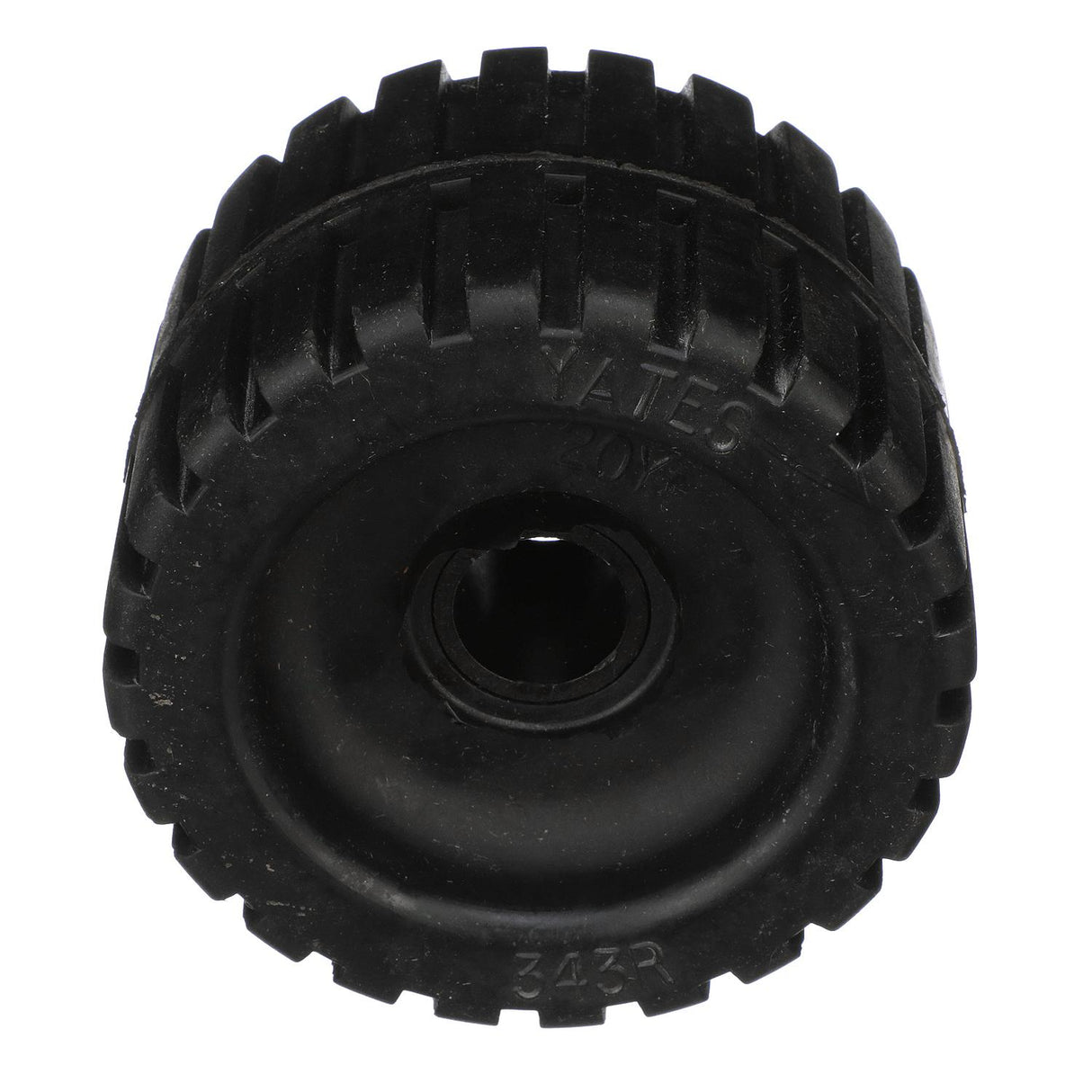 Seachoice Black Rubber Ribbed Roller 4-3/8"