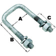 Sq U-Bolt-2 1/16X2 13/16(Bulk)