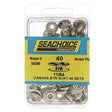 Seachoice Stainless Steel Button Socket With Barrel, 11/64", 40 Sets