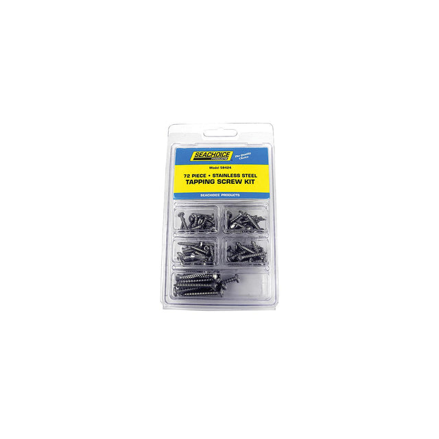 Seachoice Stainless Steel Tapping Screw Kit - 72 Piece