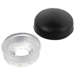 Seachoice Screw Caps, Black, Fits #10 & #12