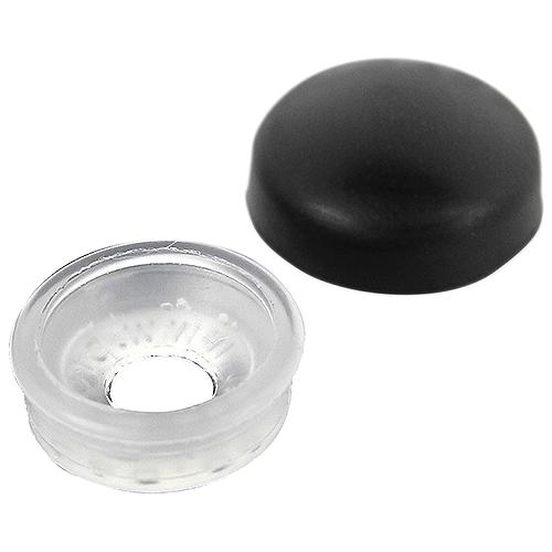 Seachoice Screw Caps, Black, Fits #10 & #12