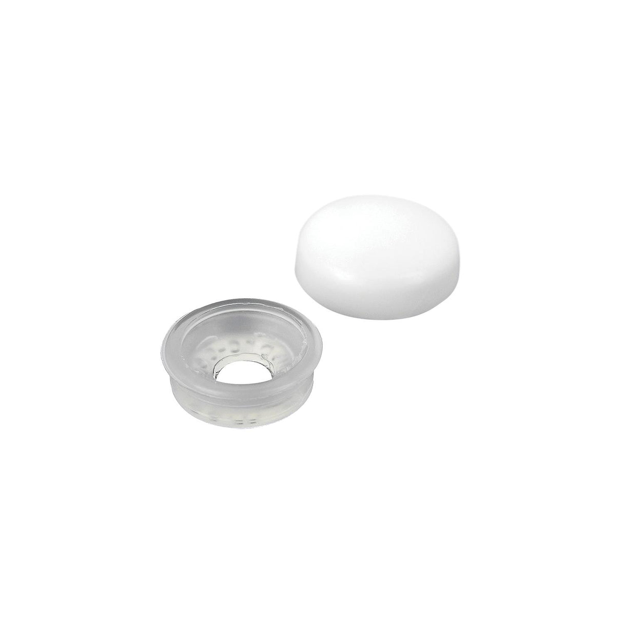 Seachoice Screw Caps, White, Fits #6 & #8