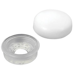 Seachoice Screw Caps, White, Fits #10 & #12