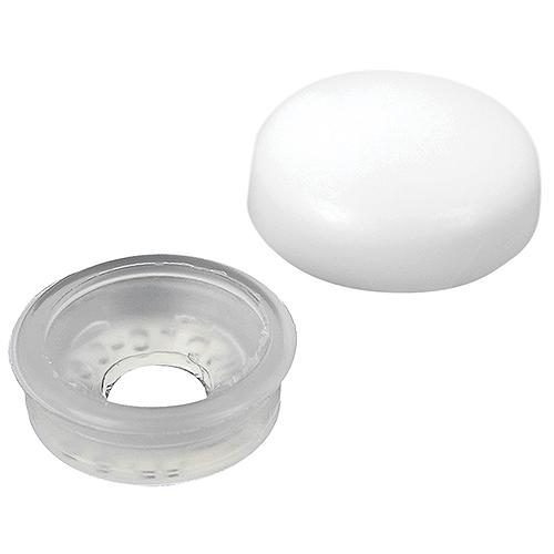 Seachoice Screw Caps, White, Fits #10 & #12