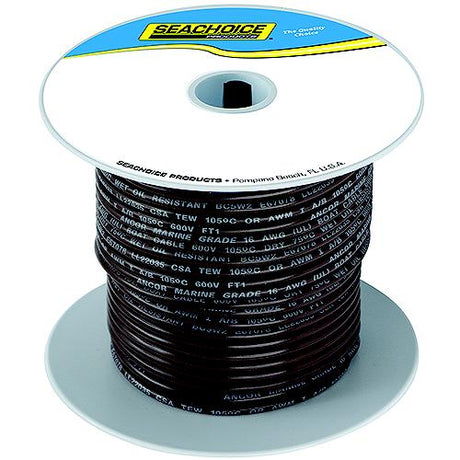 Seachoice 63113 Tinned Copper Marine Wire, 14 AWG, Brown, 100'