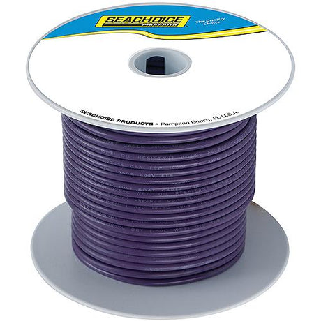 Seachoice 63137 Tinned Copper Marine Wire, 16 AWG, Purple, 100'