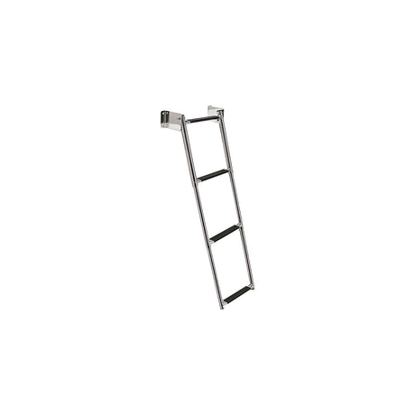 Seachoice 71231 Telescoping Transom Mount Stainless Steel 4-Step Ladder