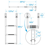Seachoice Telescoping Ladder Only for Universal Swim Platform With Top Mount Ladder