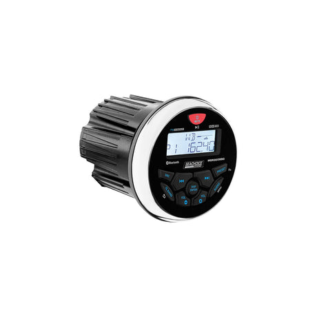 Seachoice 72104 Bluetooth In-Dash Marine Gauge Stereo, Round Face