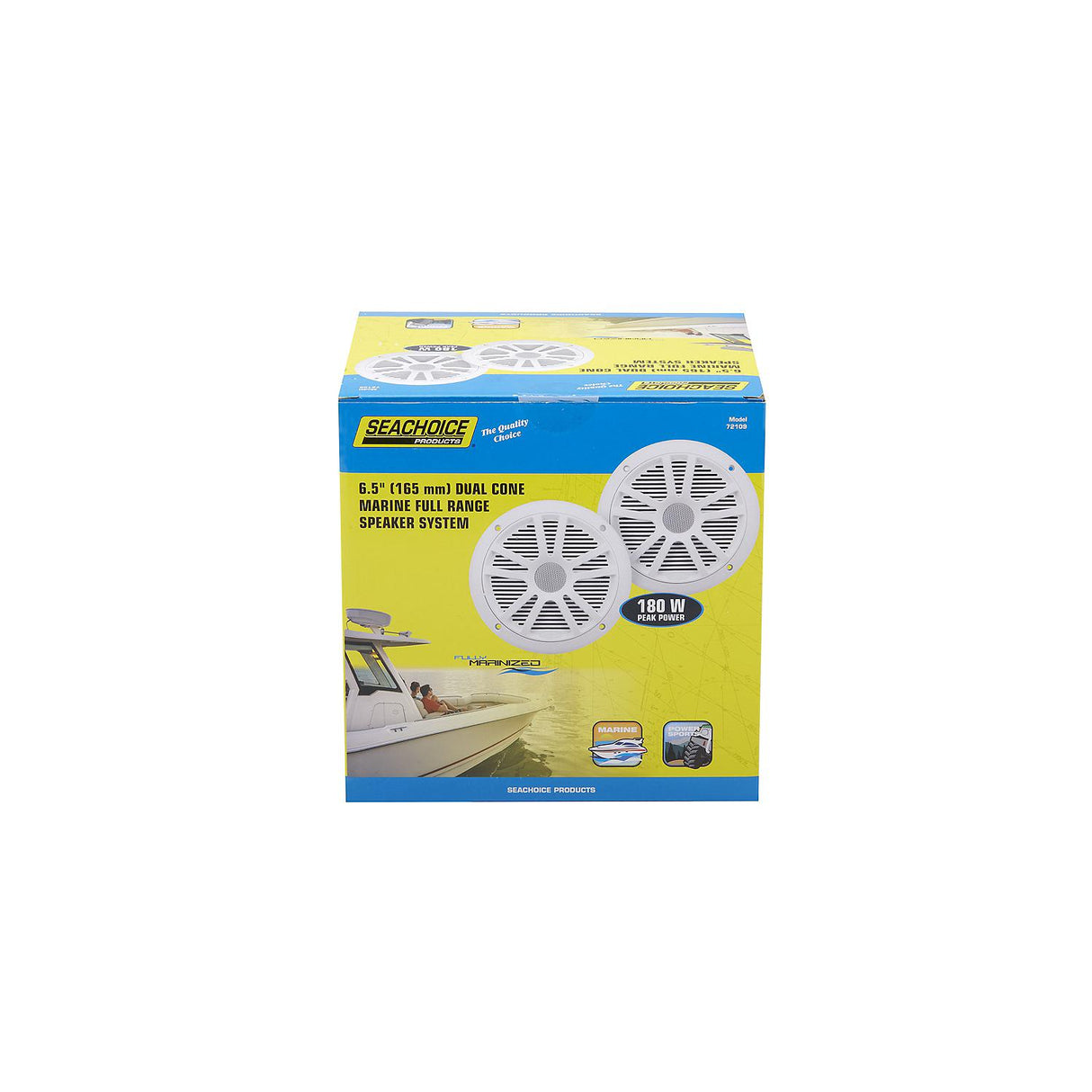 Seachoice 72109 6-1/2″ 2-Way Full Range Dual Cone Speakers
