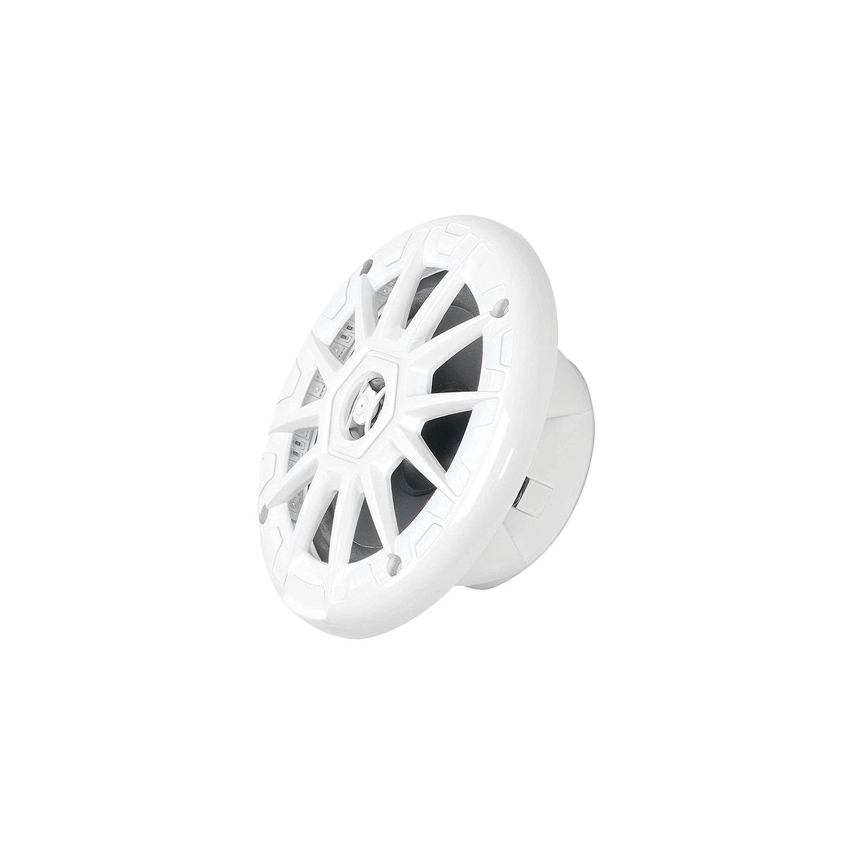 Seachoice 72111 5-1/4" 2-Way 150W Round LED Speakers, 1 Pair, White