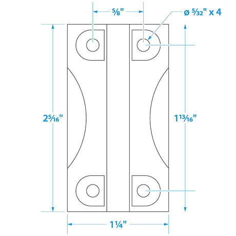 Seachoice Replacement Hinges For Igloo Coolers 28 to 162 QT (2 Per Pack)