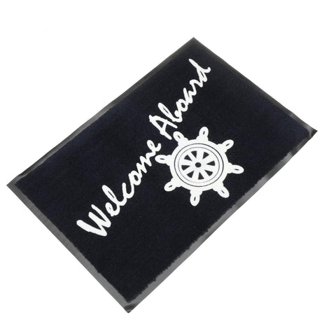 Seachoice 78180 18" x 27" Blue Welcome Aboard Mat