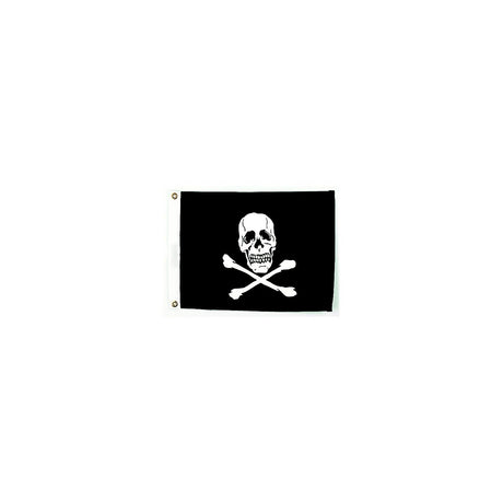 Seachoice 78251 12" x 18" Nylon Print Dyed Jolly Roger Flag