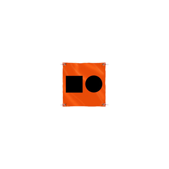 Seachoice 78341 3' x 3' Orange Distress Signal SOS Flag