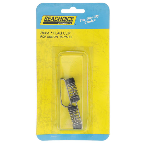 Seachoice 78351 Stainless Steel Halyard/Lines Flag Clips (2 Per Pack)