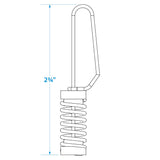 Seachoice 78351 Stainless Steel Halyard/Lines Flag Clips (2 Per Pack)