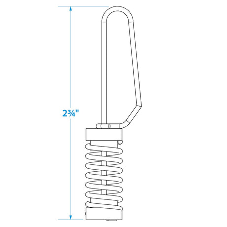 Seachoice 78351 Stainless Steel Halyard/Lines Flag Clips (2 Per Pack)