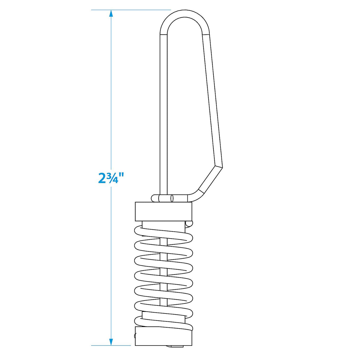 Seachoice 78351 Stainless Steel Halyard/Lines Flag Clips (2 Per Pack)