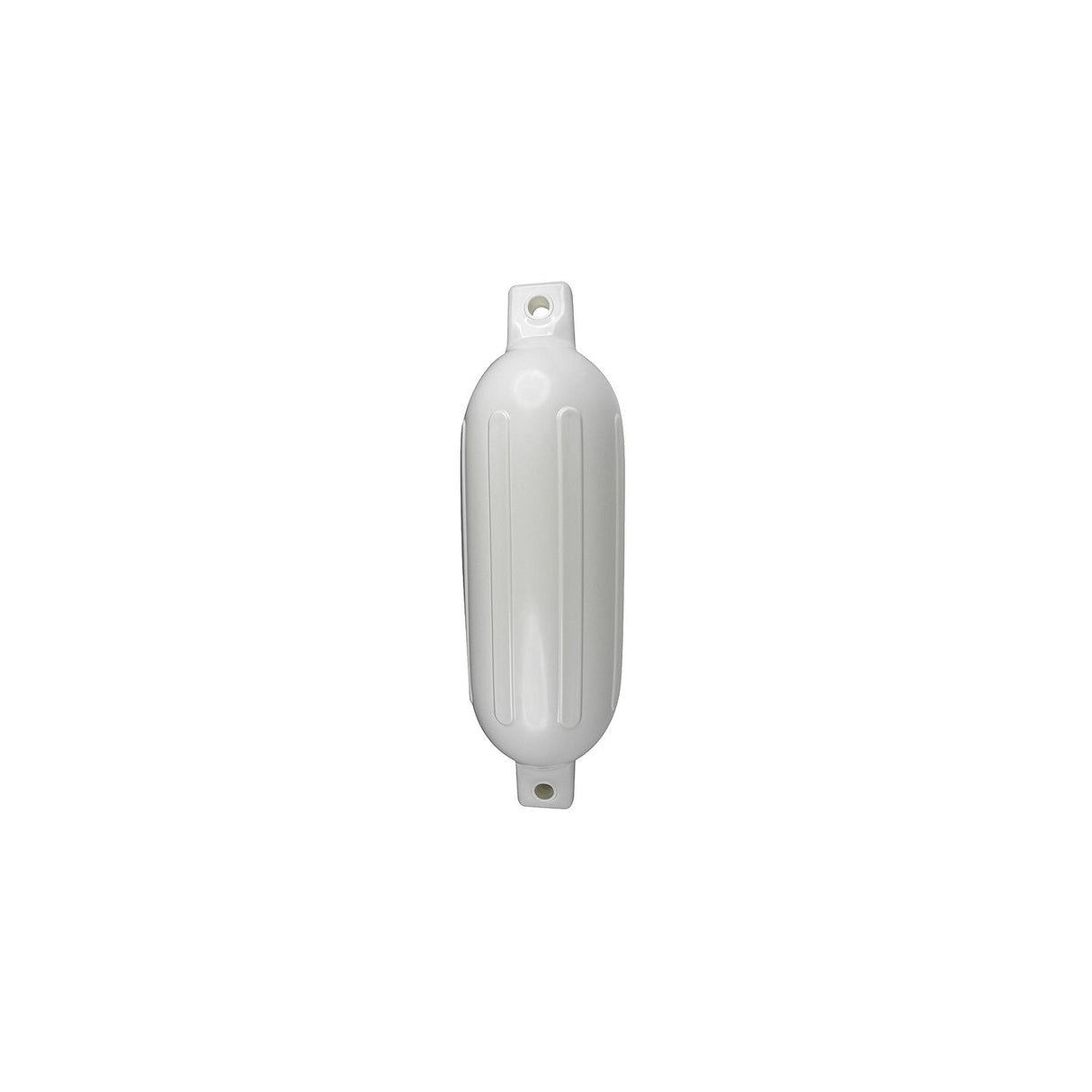 Seachoice 79031 Twin Eye Ribbed Fender, White, 8.5 x 27"