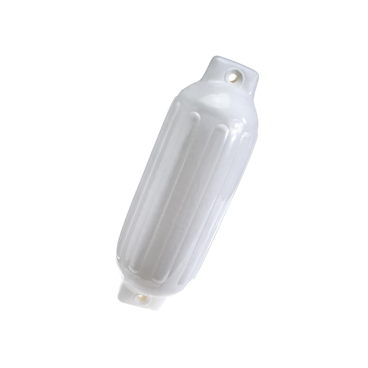 Seachoice 79031 Twin Eye Ribbed Fender, White, 8.5 x 27"