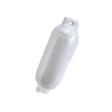 Seachoice 79031 Twin Eye Ribbed Fender, White, 8.5 x 27"