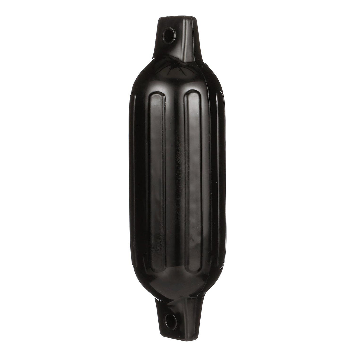 Seachoice 79041 Twin Eye Ribbed Fender, Black, 4.5 x 16"