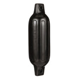 Seachoice 79041 Twin Eye Ribbed Fender, Black, 4.5 x 16"