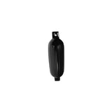 Seachoice 79061 Twin Eye Ribbed Fender, Black, 6.5 x 23"