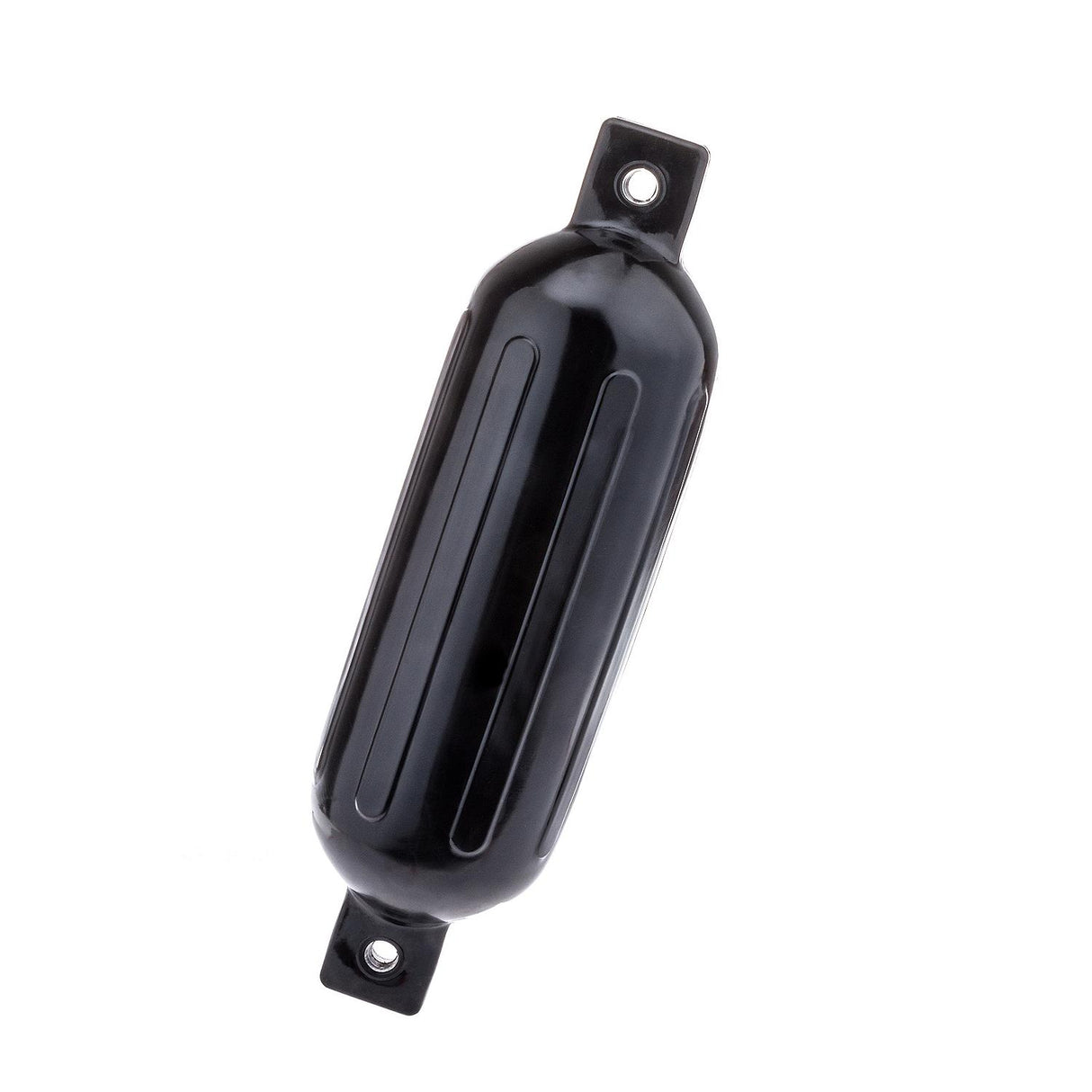 Seachoice 79051 Twin Eye Ribbed Fender, Black, 5.5 x 20"