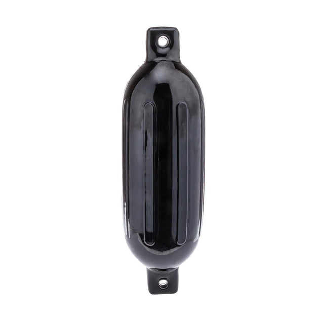 Seachoice 79061 Twin Eye Ribbed Fender, Black, 6.5 x 23″