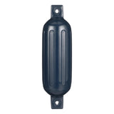 Seachoice 79081 Twin Eye Ribbed Fender, Blue, 5.5 x 20"