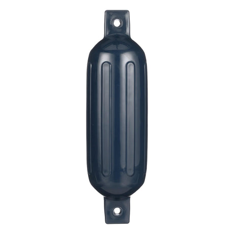 Seachoice 79081 Twin Eye Ribbed Fender, Blue, 5.5 x 20"