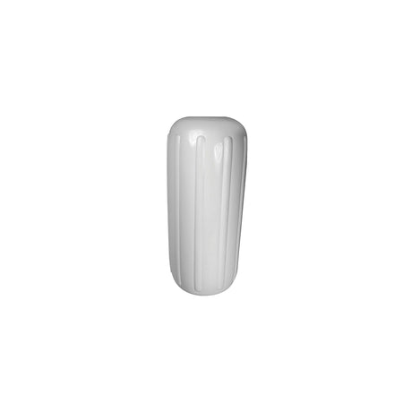 Seachoice 79111 Center Hole Ribbed Fender, White, 6" x 15"