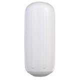 Seachoice 79111 Center Hole Ribbed Fender, White, 6" x 15"